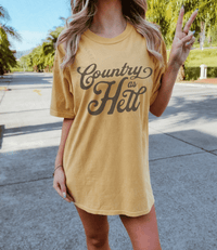 Thumbnail for Country As Hell Bro Country Concert Tee - Sunlit Funlit | Graphic Tees for Country Concert Addicts