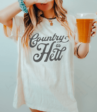 Thumbnail for Country As Hell Bro Country Concert Tee - Sunlit Funlit | Graphic Tees for Country Concert Addicts