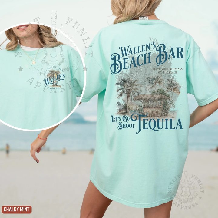 Country Star Beach Bar Retro Graphic Tee 