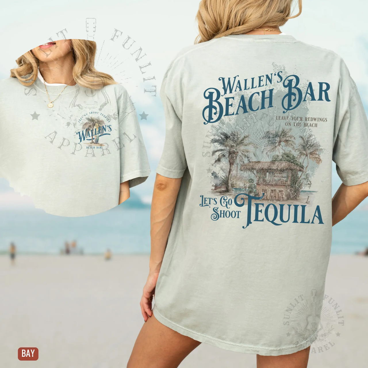 Country Star Beach Bar Retro Graphic Tee 