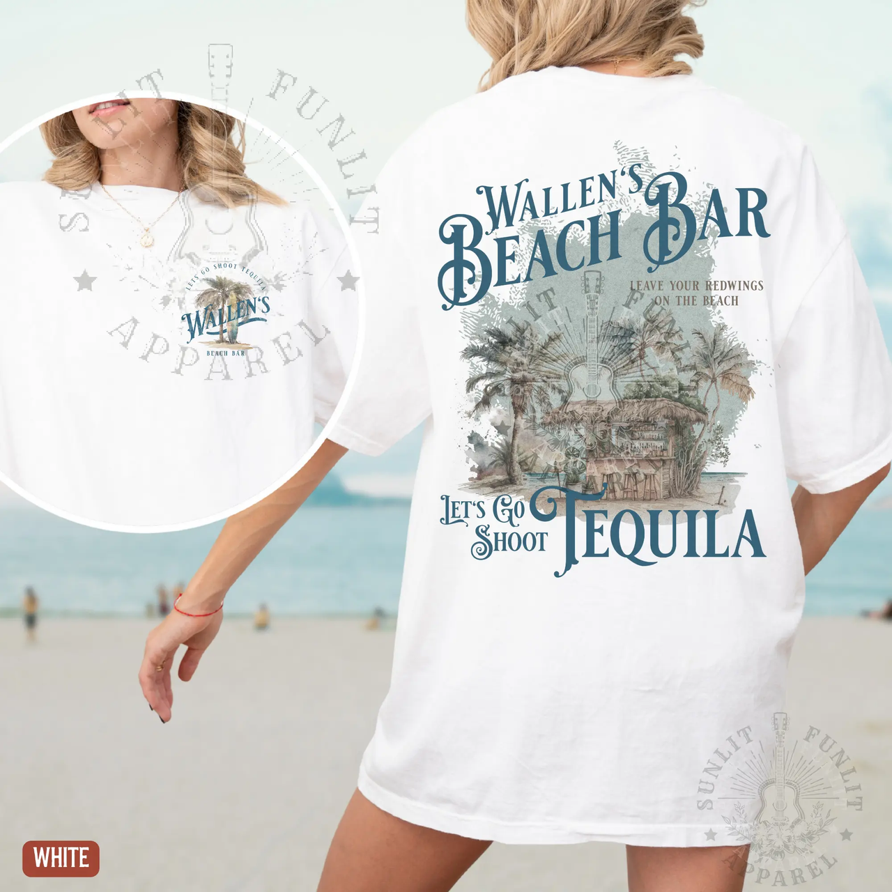 Country Star Beach Bar Retro Graphic Tee 