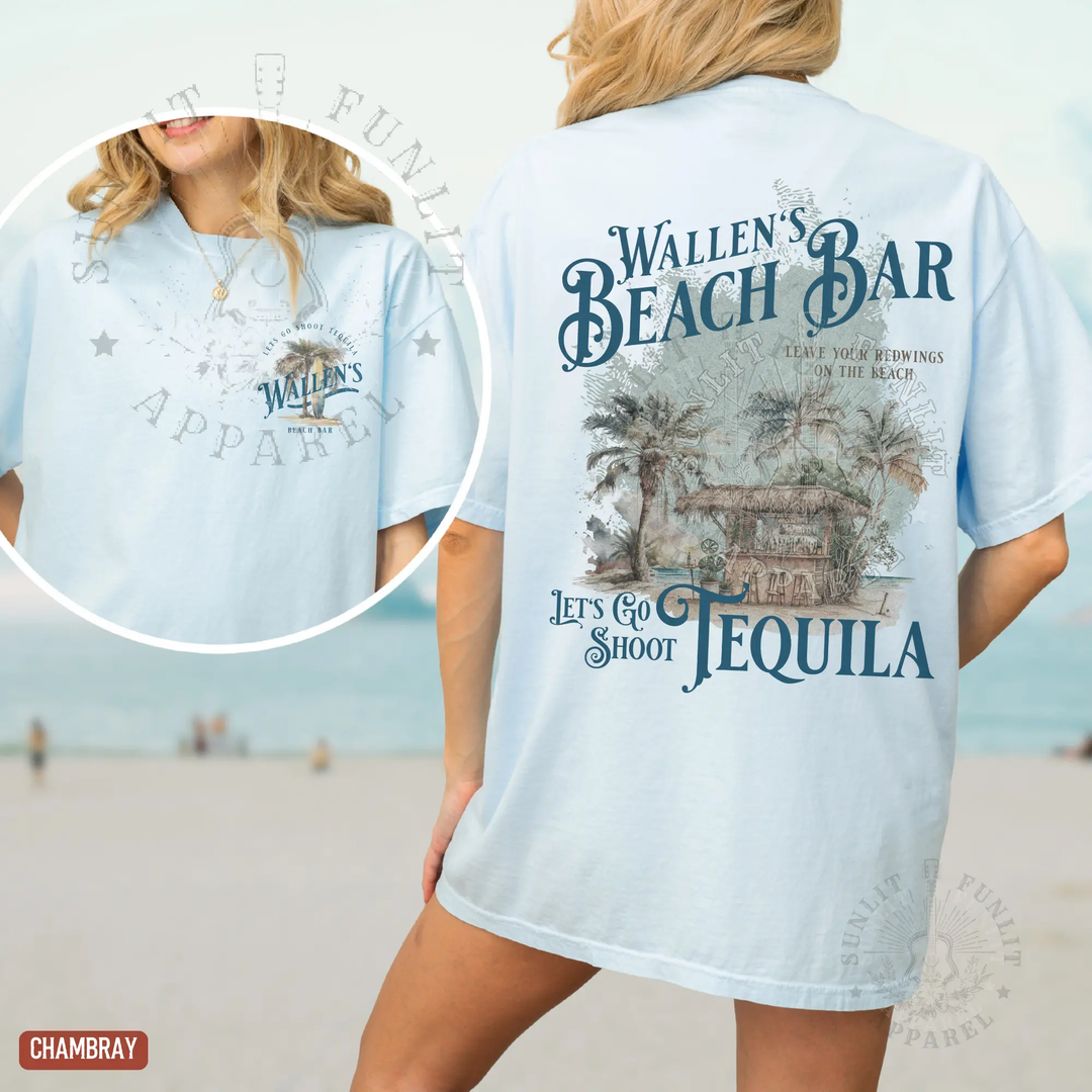 Country Star Beach Bar Retro Graphic Tee 