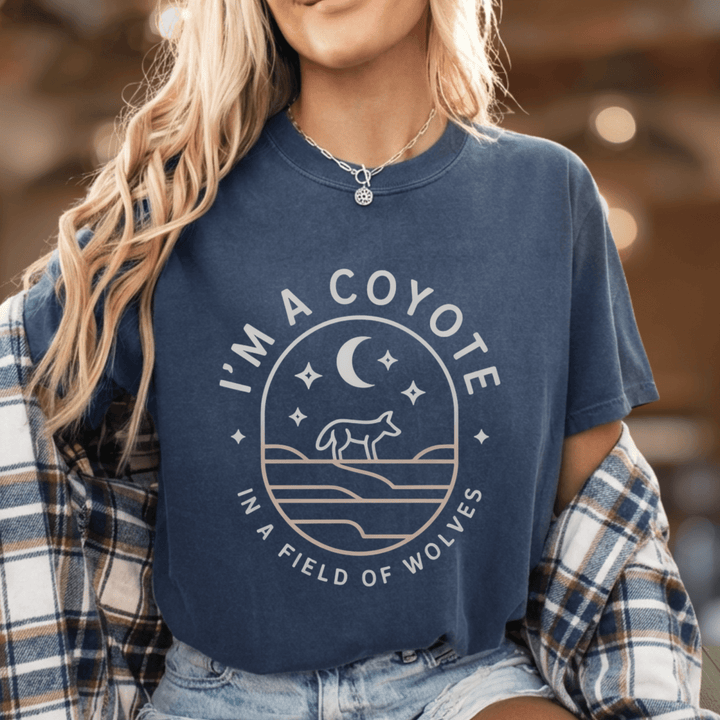 Coyote in a Field of Wolves Wallen Fan Tee - Sunlit Funlit | Graphic Tees for Country Concert Addicts