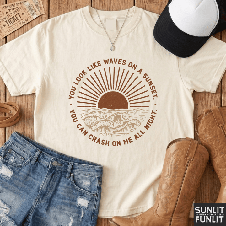 Crash on Me All Night Tee
