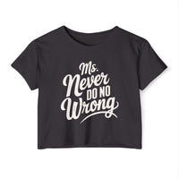 Thumbnail for Crop Top Never Do No Wrong Shirt, Boho Vibes Tee, Music Festival Clothing, Summer Concert Attire, Women's Casual Outfit - Sunlit Funlit | Graphic Tees for Country Concert Addicts
