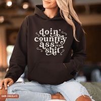 Thumbnail for Doin' Country Ass Sh*t Country Concert Hoodie - Sunlit Funlit | Graphic Tees for Country Concert Addicts