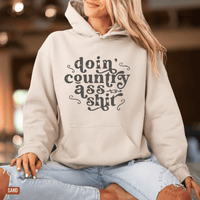 Thumbnail for Doin' Country Ass Sh*t Country Concert Hoodie - Sunlit Funlit | Graphic Tees for Country Concert Addicts