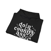 Thumbnail for Doin' Country Ass Sh*t Hoodie - Adult Unisex - Sunlit Funlit Country Music Tees