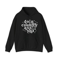 Thumbnail for Doin' Country Ass Sh*t Hoodie - Adult Unisex - Sunlit Funlit Country Music Tees