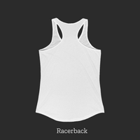 Thumbnail for A white sleeveless top is shown against a black background.