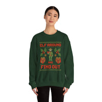 Thumbnail for Elf Around & Find Out Funny Christmas Sweater - Sunlit Funlit Country Music Tees