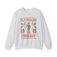 Thumbnail for Elf Around & Find Out Funny Christmas Sweater - Sunlit Funlit Country Music Tees