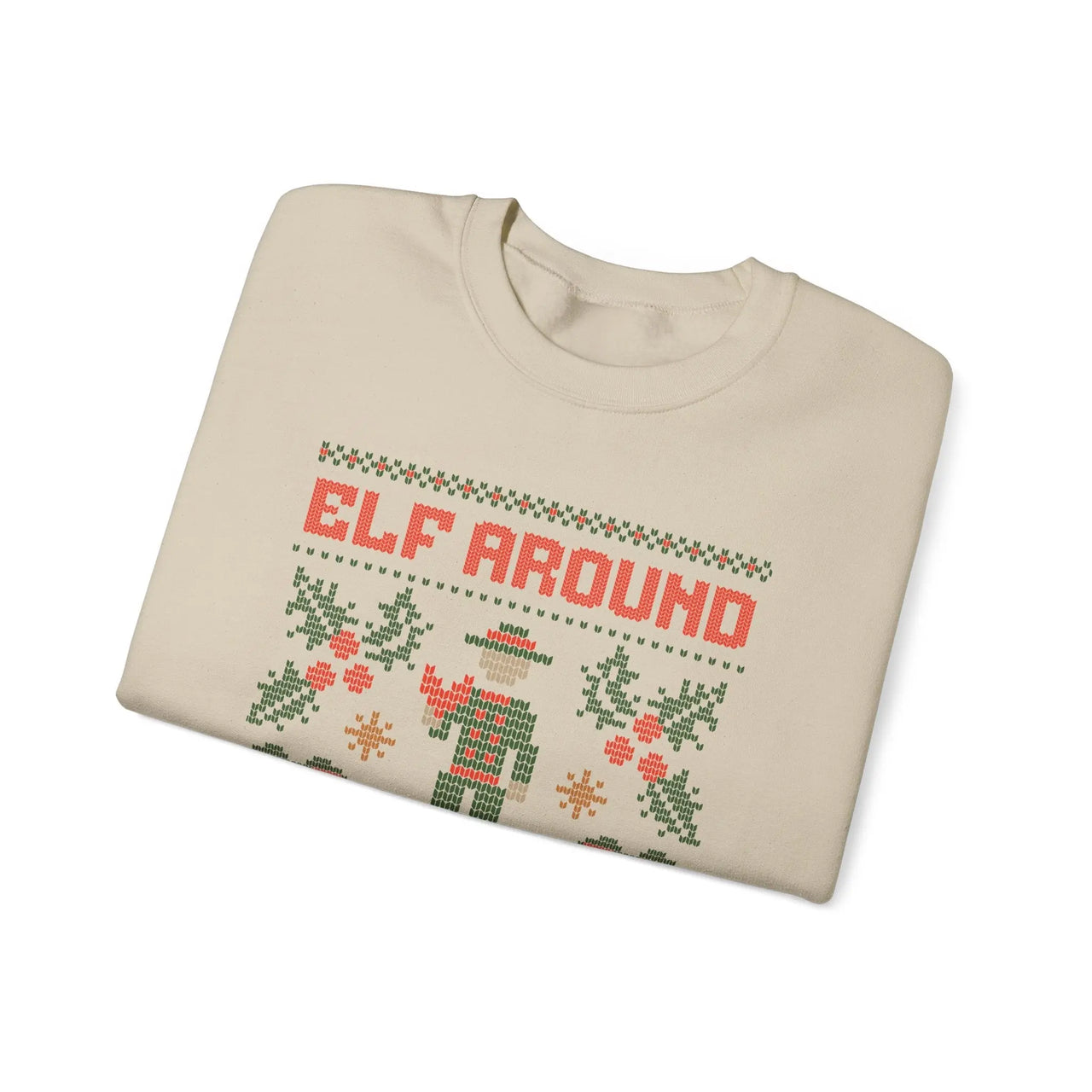 Elf Around & Find Out Funny Christmas Sweater - Sunlit Funlit Country Music Tees