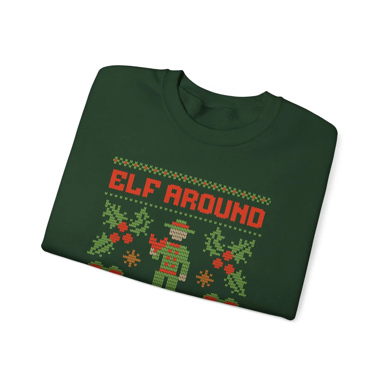 Elf Around & Find Out Funny Christmas Sweater - Sunlit Funlit Country Music Tees