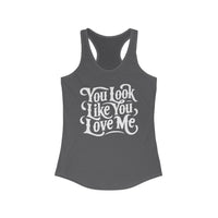Thumbnail for Ella You Look Like You Love Me Racerback Tank - Sunlit Funlit Country Music Tees