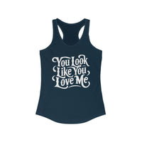 Thumbnail for Ella You Look Like You Love Me Racerback Tank - Sunlit Funlit Country Music Tees