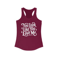 Thumbnail for Ella You Look Like You Love Me Racerback Tank - Sunlit Funlit Country Music Tees