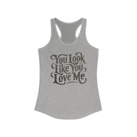 Thumbnail for Ella You Look Like You Love Me Racerback Tank - Sunlit Funlit Country Music Tees