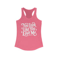 Thumbnail for Ella You Look Like You Love Me Racerback Tank - Sunlit Funlit Country Music Tees