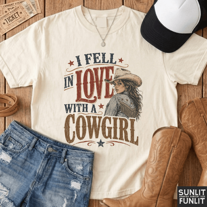 Fell In Love With A Cowgirl Tee
