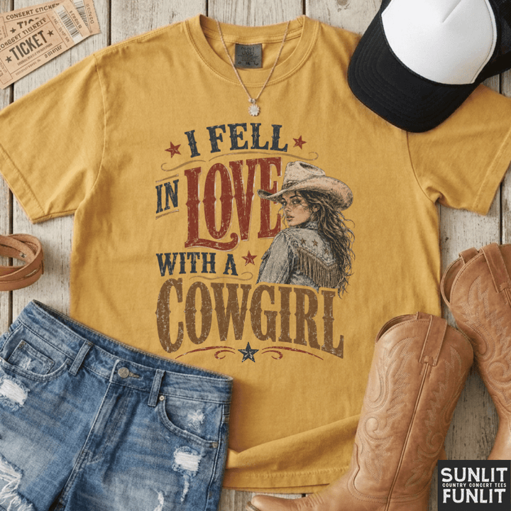 Fell In Love With A Cowgirl Tee