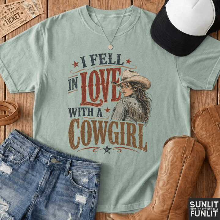 Fell In Love With A Cowgirl Tee