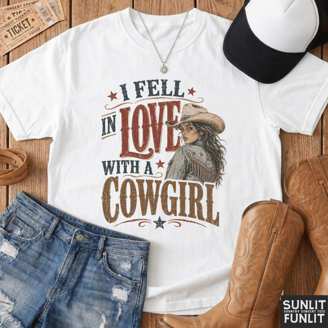 Fell In Love With A Cowgirl Tee