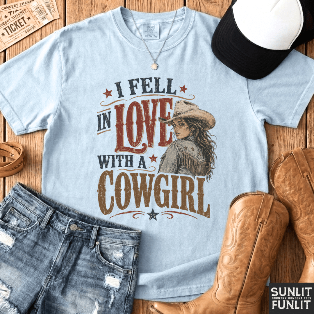 Fell In Love With A Cowgirl Tee