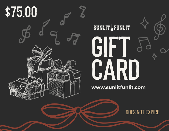 Gift Cards for Country Music Fans - Sunlit Funlit | Graphic Tees for Country Concert Addicts