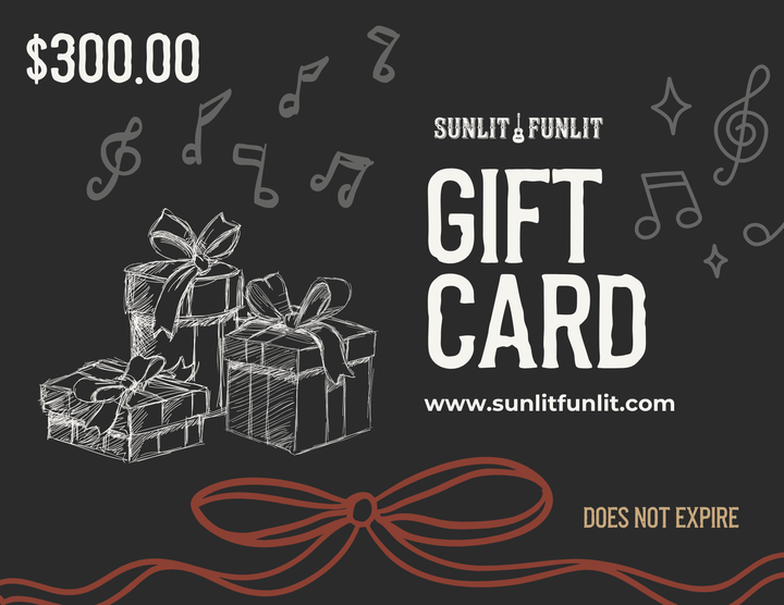 Gift Cards for Country Music Fans - Sunlit Funlit | Graphic Tees for Country Concert Addicts