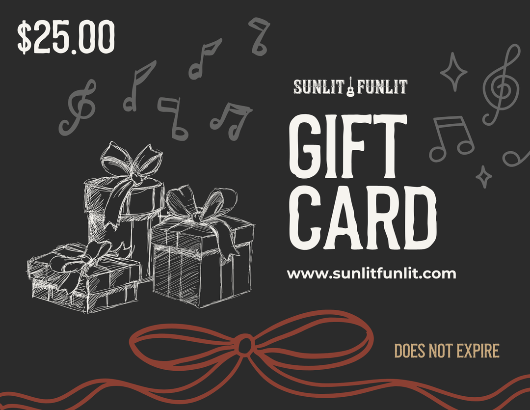 Gift Cards for Country Music Fans - Sunlit Funlit | Graphic Tees for Country Concert Addicts
