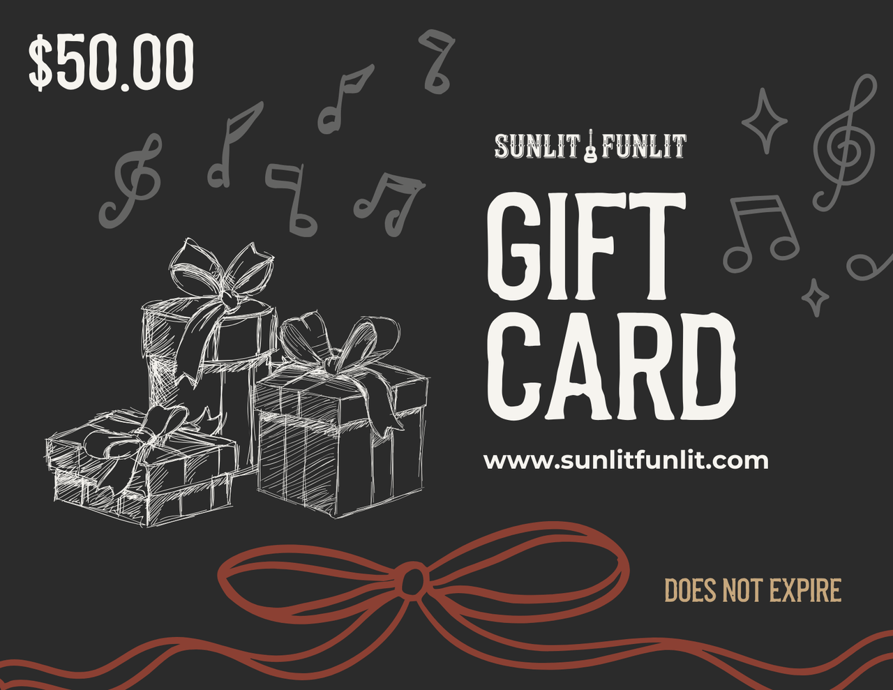 Gift Cards for Country Music Fans - Sunlit Funlit | Graphic Tees for Country Concert Addicts