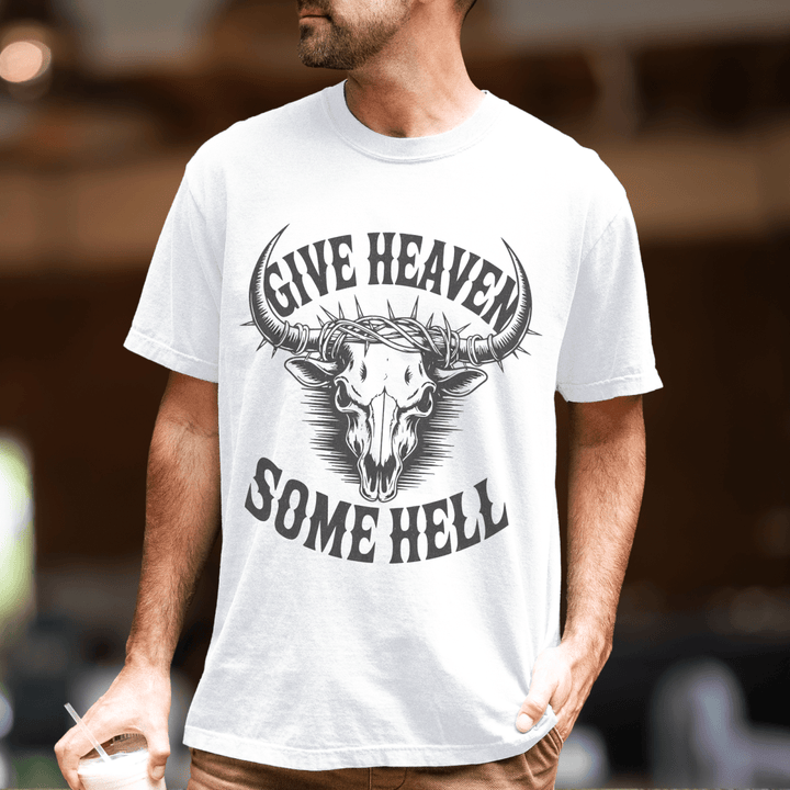 Give Heaven Some Hell Country Concert Shirt for Men - Sunlit Funlit | Graphic Tees for Country Concert Addicts