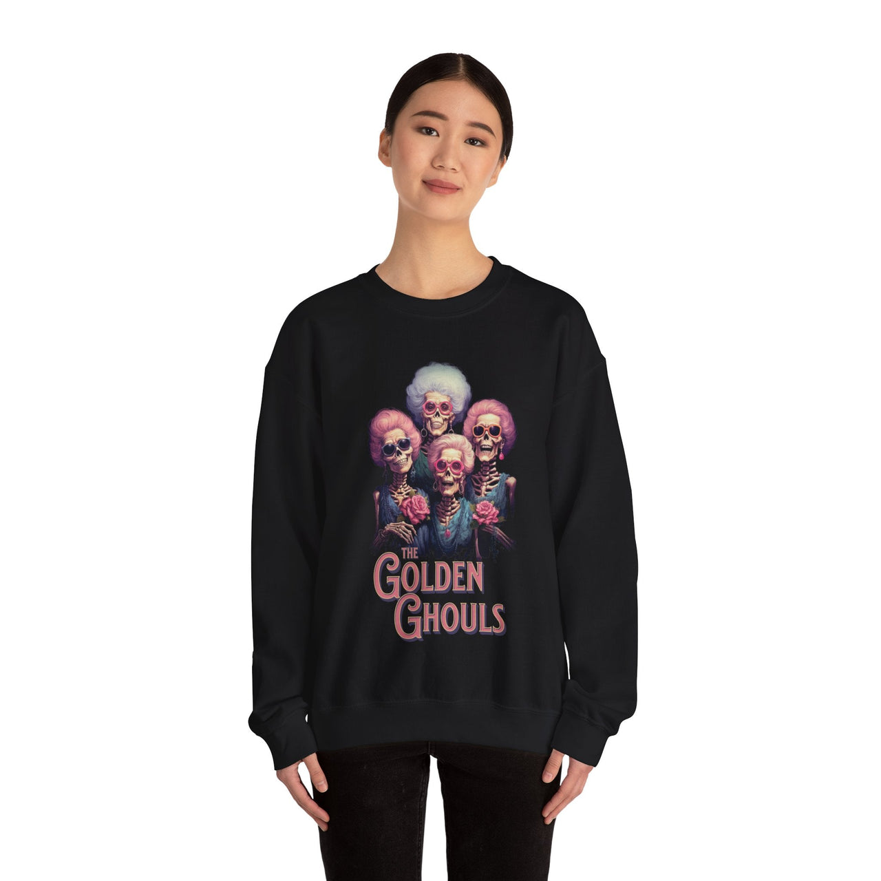 Golden Ghouls Halloween Sweatshirt - Sunlit Funlit Country Music Tees
