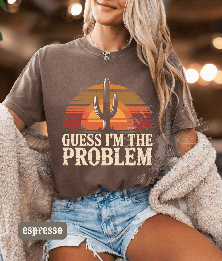 Guess I'm The Problem Country Concert Tee - Sunlit Funlit | Graphic Tees for Country Concert Addicts