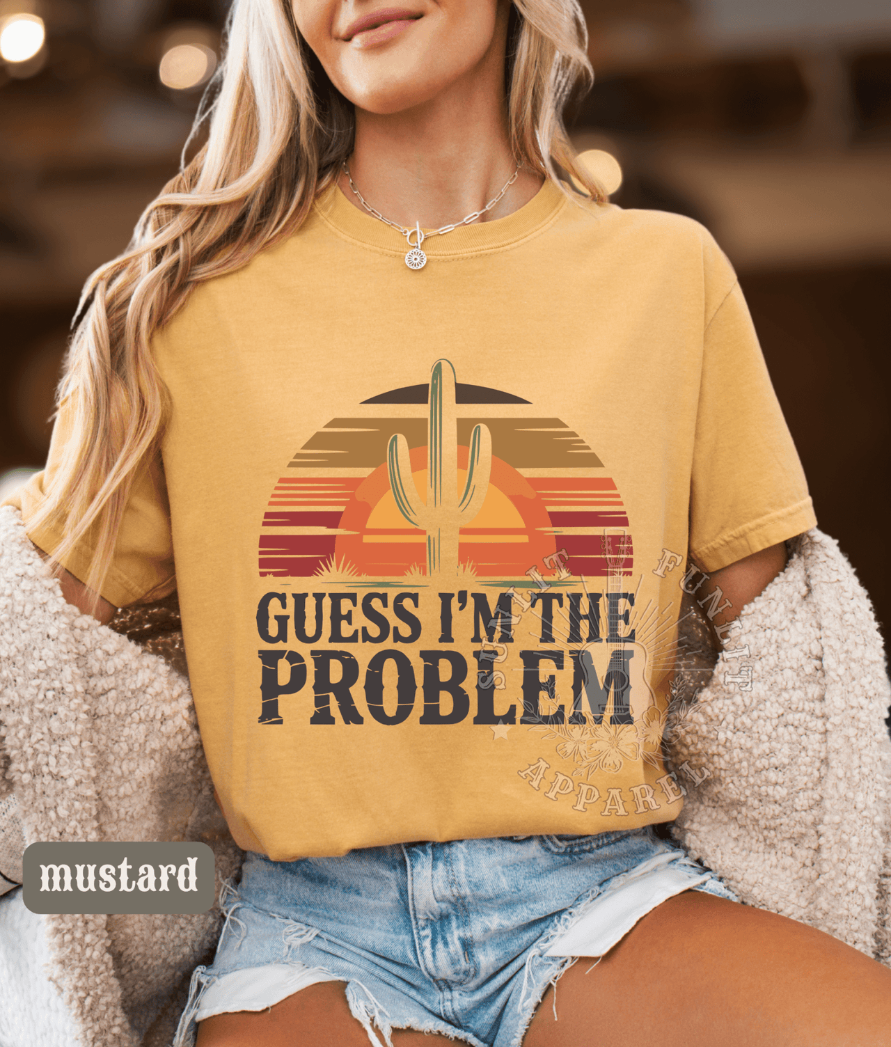 Guess I'm The Problem Country Concert Tee - Sunlit Funlit | Graphic Tees for Country Concert Addicts