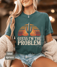 Thumbnail for Guess I'm The Problem Country Concert Tee - Sunlit Funlit | Graphic Tees for Country Concert Addicts