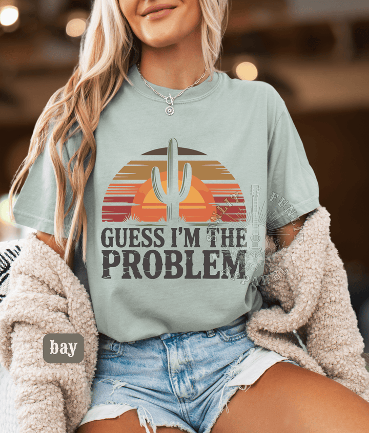 Guess I'm The Problem Country Concert Tee - Sunlit Funlit | Graphic Tees for Country Concert Addicts