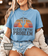 Thumbnail for Guess I'm The Problem Country Concert Tee - Sunlit Funlit | Graphic Tees for Country Concert Addicts