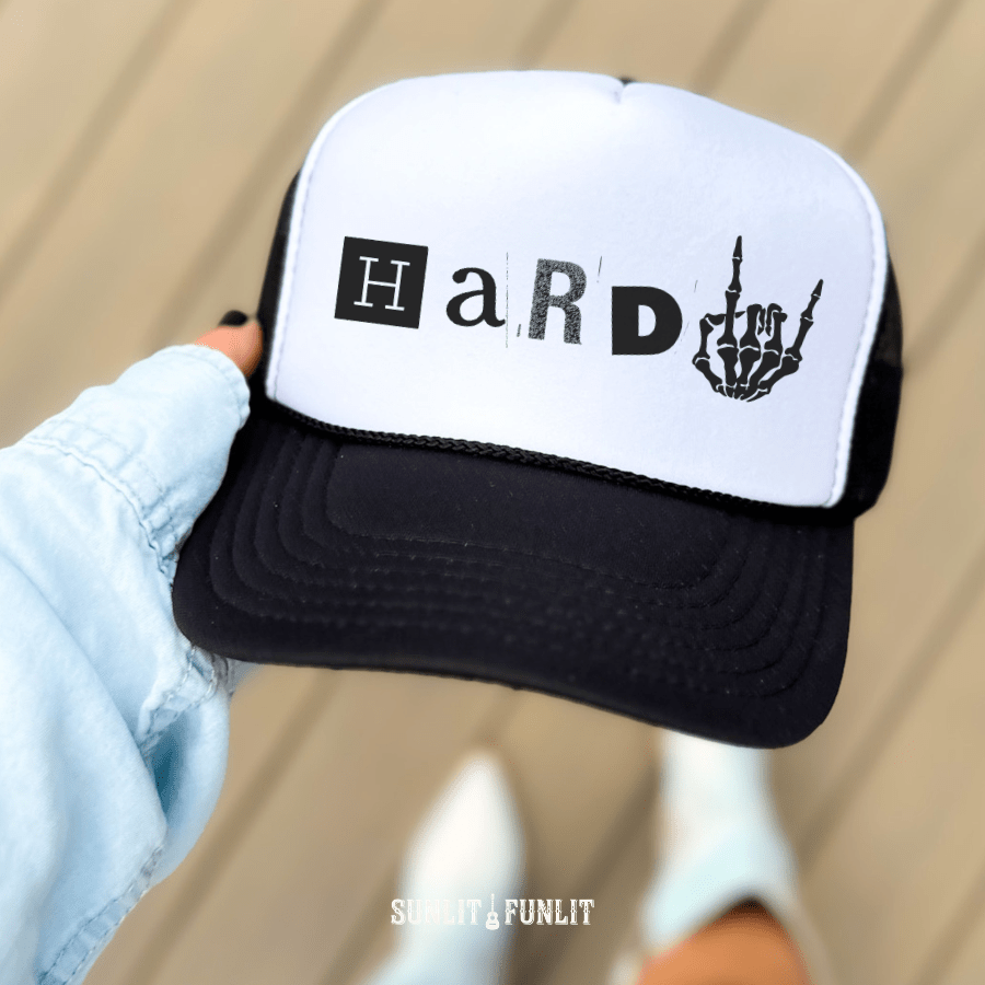 Hard🤘🏽 Country Trucker Hat - Sunlit Funlit Country Concert Tees