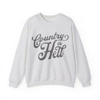 Thumbnail for Hardy Country As Hell Sweatshirt - Sunlit Funlit Country Music Tees