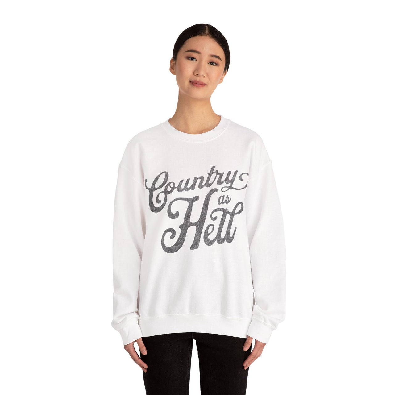 Hardy Country As Hell Sweatshirt - Sunlit Funlit Country Music Tees