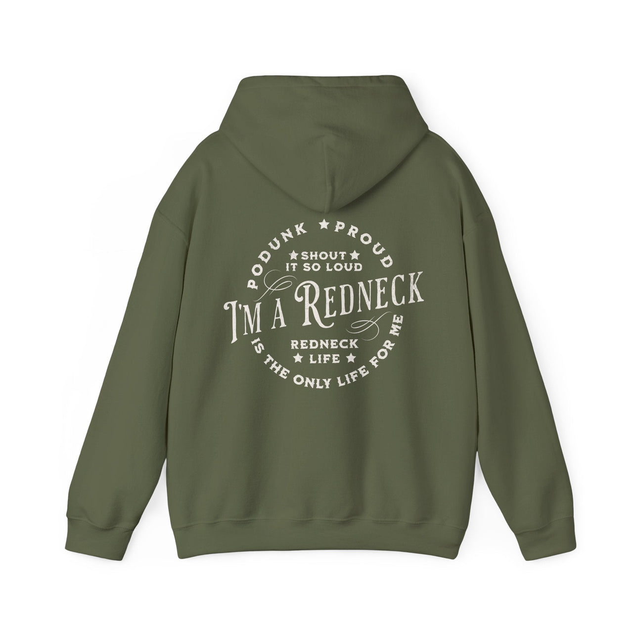 Hardy I'm A Redneck Hoodie - Adult - Sunlit Funlit Country Music Tees