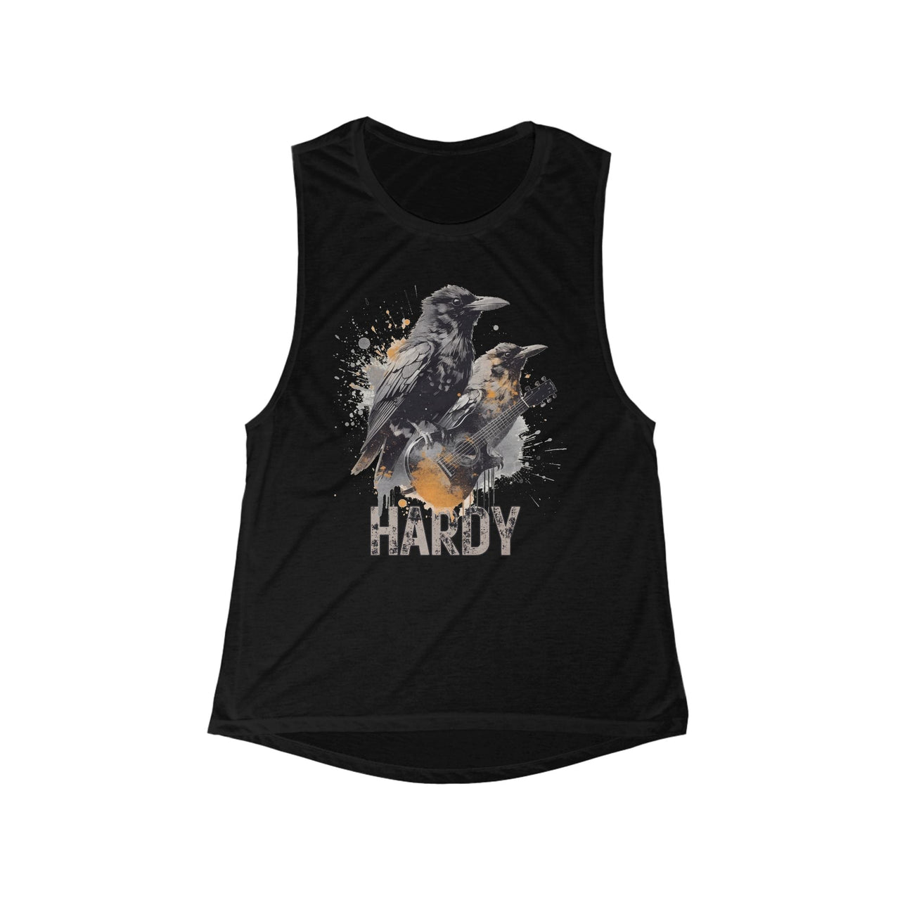 Hardy Mockingbird Crow Muscle Tank - Sunlit Funlit Country Music Tees