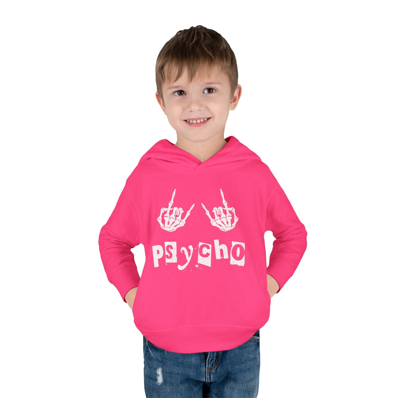 Hardy Psycho Toddler Fleece Hoodie - Sunlit Funlit Country Music Tees