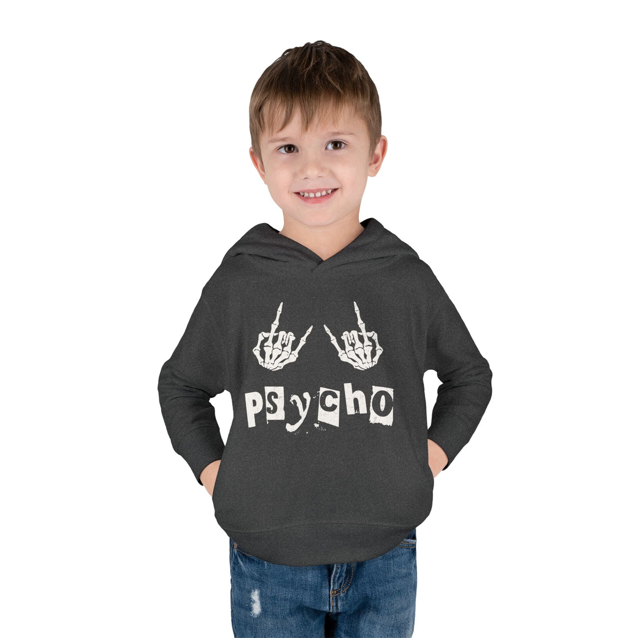 Hardy Psycho Toddler Fleece Hoodie - Sunlit Funlit Country Music Tees