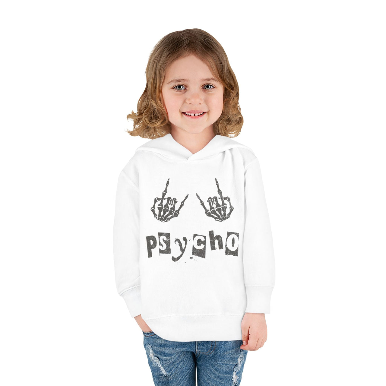 Hardy Psycho Toddler Fleece Hoodie - Sunlit Funlit Country Music Tees
