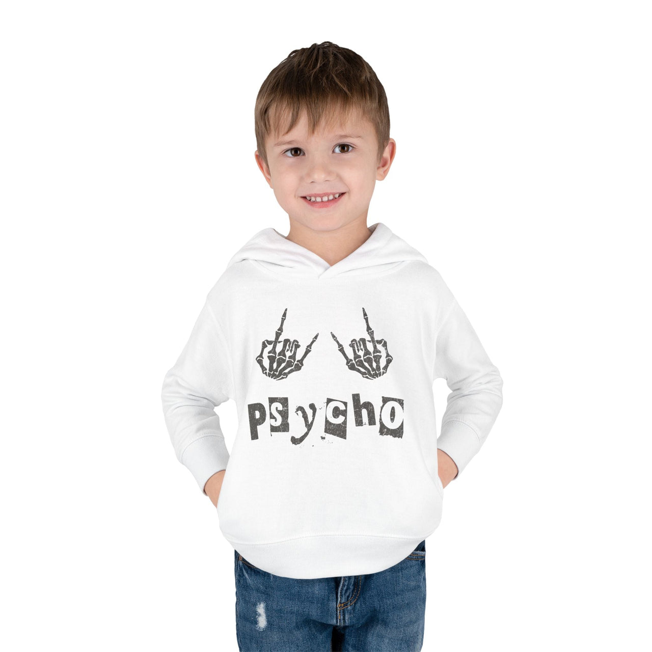 Hardy Psycho Toddler Fleece Hoodie - Sunlit Funlit Country Music Tees