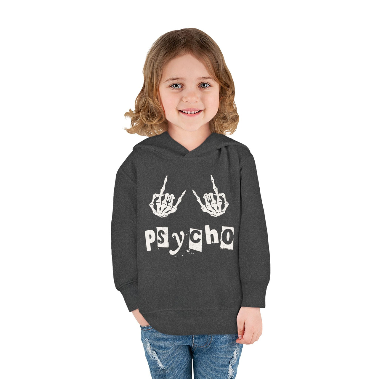 Hardy Psycho Toddler Fleece Hoodie - Sunlit Funlit Country Music Tees