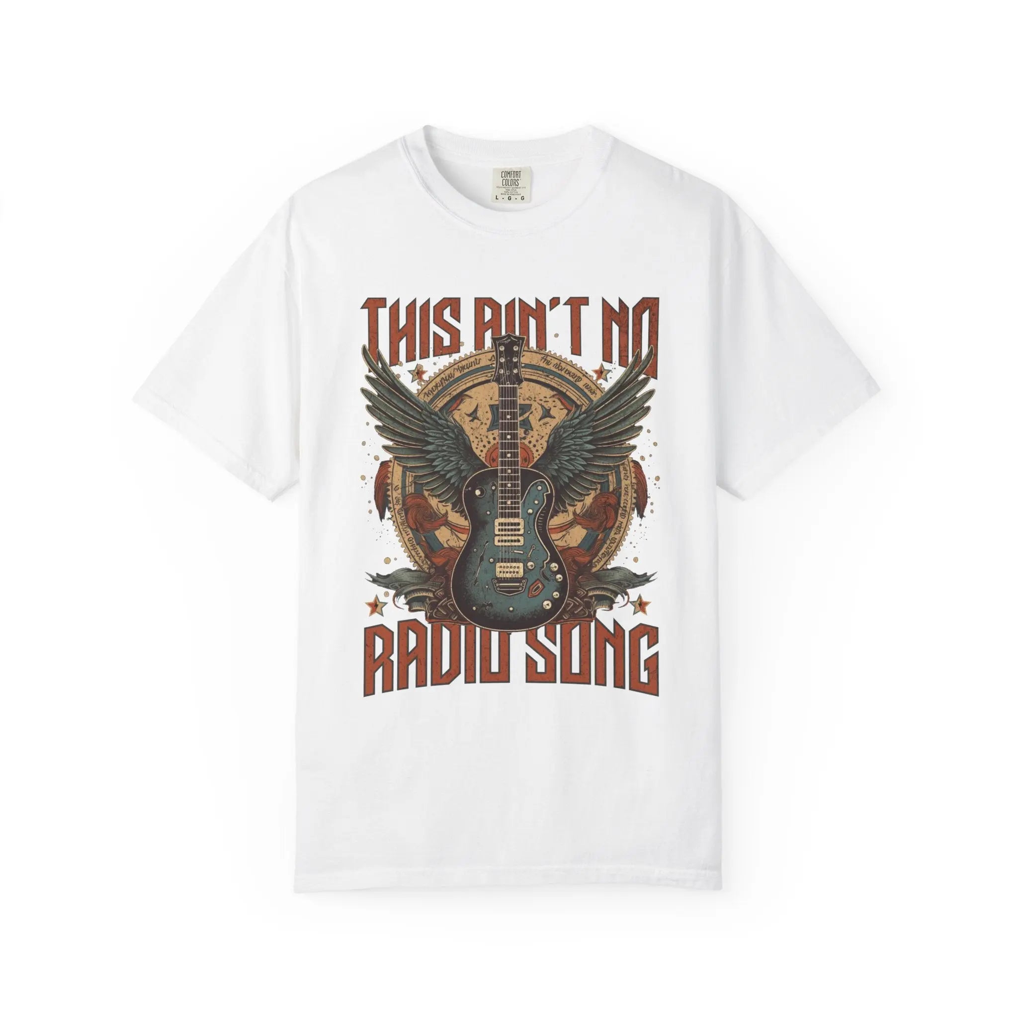 Hardy Radio Song Comfort Colors Graphic Band Tee - Sunlit Funlit Country Music Tees
